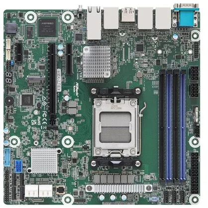 ASRock Rack B650D4U-2L2T/BCM - Mainboard - Micro ATX - Sockel AM5 - AMD B650E Mainboard - AMD B650E - AMD AM5 Sockel - DDR5 RAM - Micro-ATX