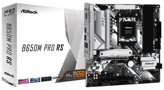 ASRock B650M PRO RS Mainboard - AMD B650 - AMD AM5 Sockel - DDR5 RAM - Micro-ATX