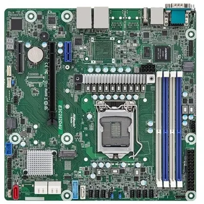 ASRock Rack E3C252D4U - Mainboard - Micro ATX - LGA1200 Sockel - C252 Mainboard - Intel C252 - Intel LGA1200 Sockel - DDR4 RAM - Micro-ATX