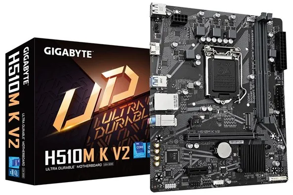GIGABYTE H510M K V2 Mainboard - Intel H470 - Intel LGA1200 Sockel - DDR4 RAM - Micro-ATX