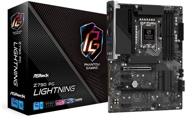 ASRock Z790 PG Lightning Mainboard - Intel Z790 - Intel LGA1700 Sockel - DDR5 RAM - ATX