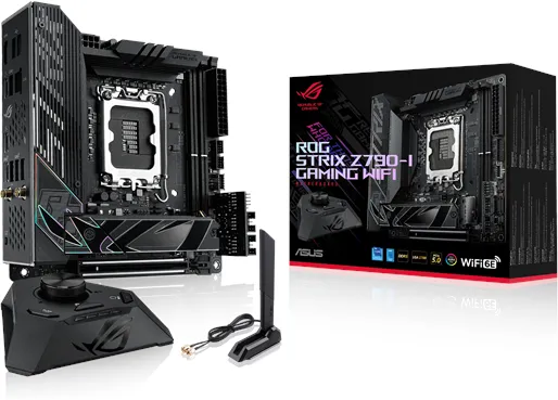 ASUS ROG STRIX Z790-I GAMING WIFI Mainboard - Intel Z790 - Intel LGA1700 Sockel - DDR5 RAM - Mini-ITX