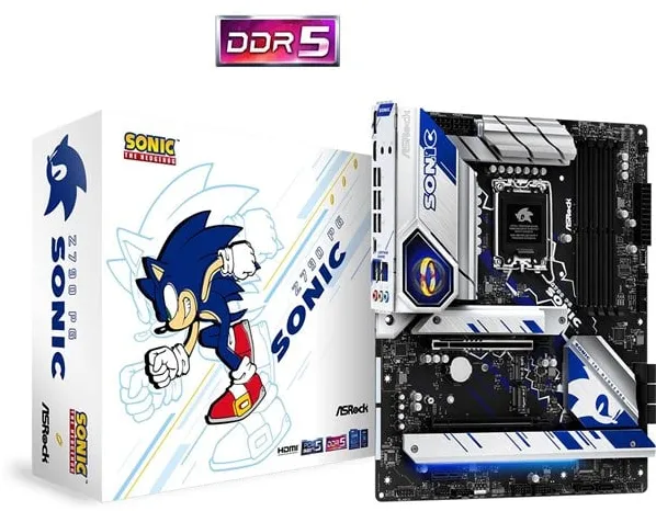 ASRock Z790 PG Sonic Mainboard - Intel Z790 - Intel LGA1700 Sockel - DDR5 RAM - ATX