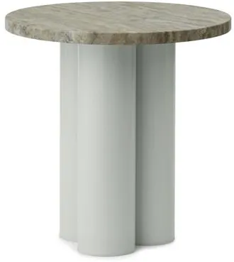 Normann Copenhagen Dit Beistelltisch Hellgrün/Travertine Silver